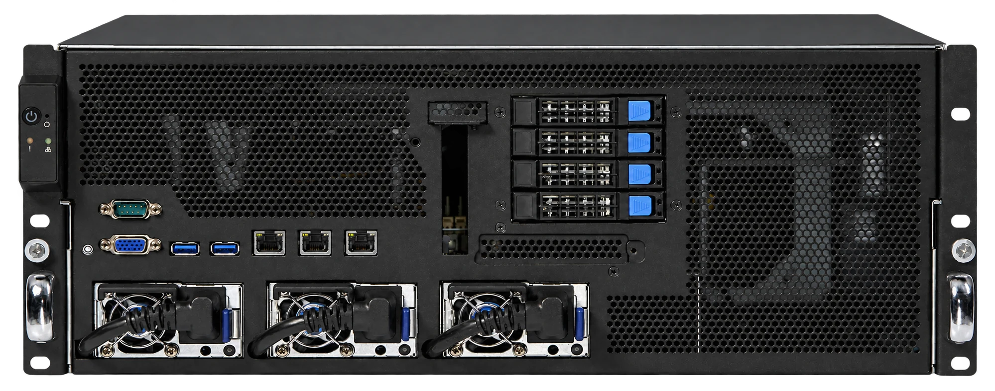 Illustration of the 4U-E12G-ROME GPU server platform